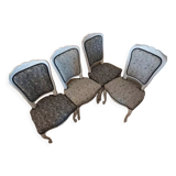 4 chaises Louis xv
