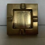 Square brass ashtray