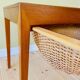 Vintage Danish teak sewing table by Severin Hansen for Haslev Furniture 1960