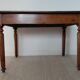 Mahogany side table with turned legs, antique, 19th century.