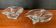 Duo vide poche vintage cristal Val St Lambert