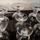 Large crystal beer or dessert glasses, 2 heights