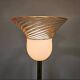 Floor lamp Murano Vetri glass shade and brass stand