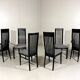 Chaises de salle à manger Tonon Italie par Wolf Schmidt Bandelow années 1980.
