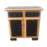 Black and wood mado buffet