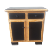 Black and wood mado buffet