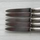 5 antique Christofle silver-plated knives