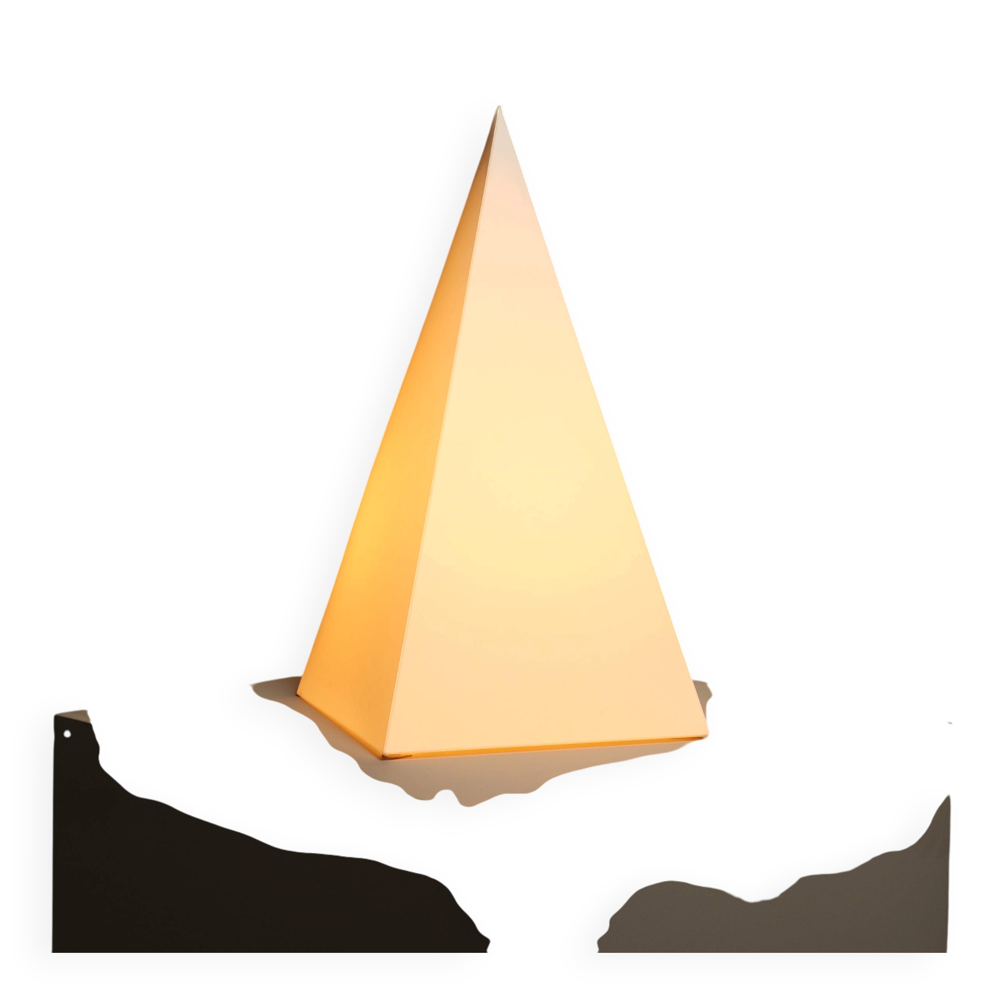 Large Pyramid Table Lamp from Woja Holland 1980s