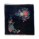 Antique Chinese carpet Art Deco handmade 94cm x 94cm 1920s