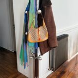Metal coat rack with 12 hooks - 1970s