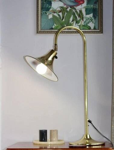 1960's Statement Lamp in Swedish Brass by Börje Claes for Norlett Elite Sweden