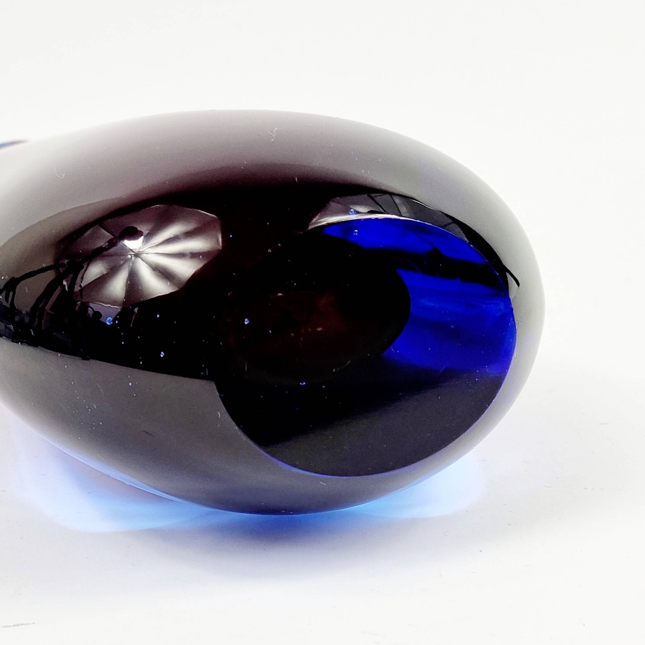 Vase Sommerso en verre de Murano du milieu du siècle par Flavio Poli pour Seguso, Murano, Italie, années 1960