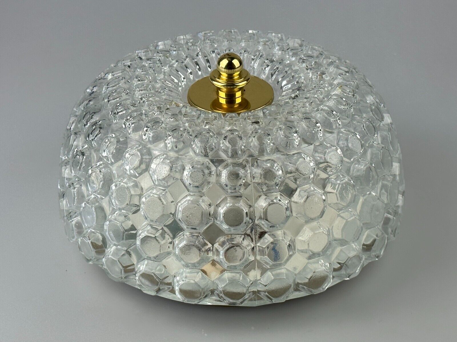 Ceiling light Glashütte Limburg Germany Space Age 60s
