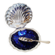 Stainless steel scallop butter dish, 1950s (ref 3)