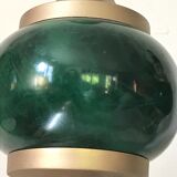 Pair of travertine lamps