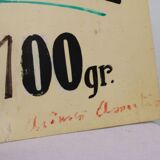 Old grocery plate