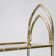 Showcase metal gilded smoked glass 70s vintage modern