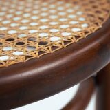 chaises de bistrot anciennes Thonet n° 14 118 en bois courbé et sangles, 1880, lot de 3