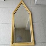 Painted wood mirror