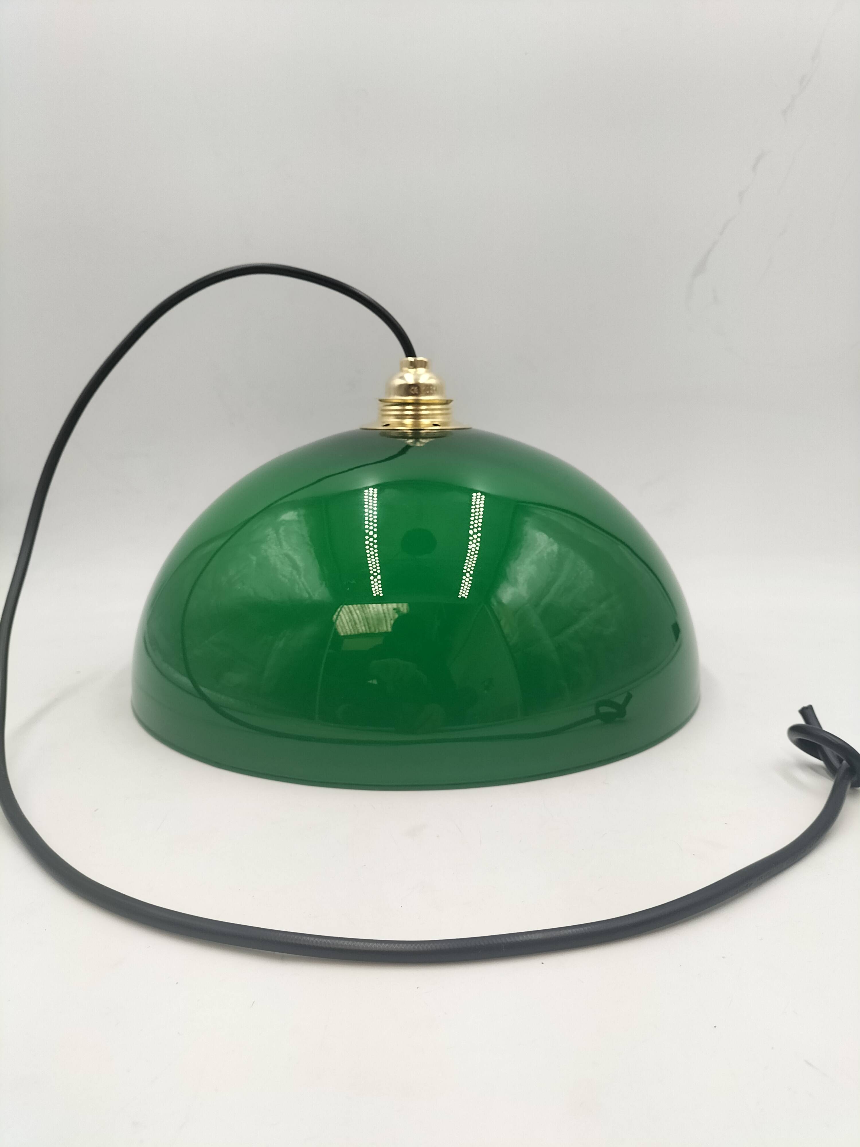Green opaline pendant light