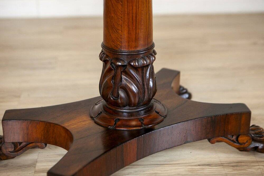 Fold-Out Rosewood Card Table, 1920s