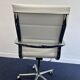 Vintage white leather ICF armchair