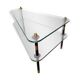 Table basse asymétrique bout de canapé vintage