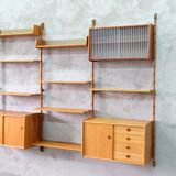 Mid-Century Modular Teak Wall Unit by John Texmon for Blindheim Mobelfabrik, Norway,  1960s