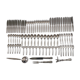 88-piece silver metal housewife