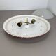 Modernist Stilnovo Style Metal glass Ceiling Flushmount Light, Italy 1950s