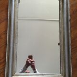 Louis Philippe mirror wooden gold/silver 84 x 53 cm