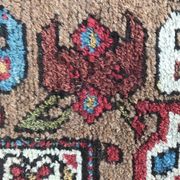 Old persian rug kurdish hallway  120 x 388 cm