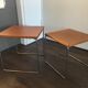 Teak and steel nesting tables from Brabantia, 1960s