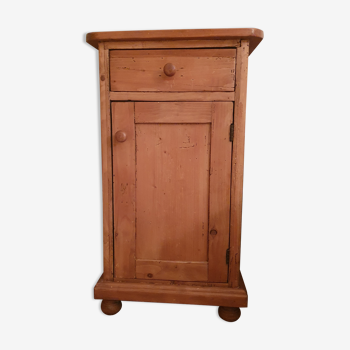 Interior's wooden bedside table