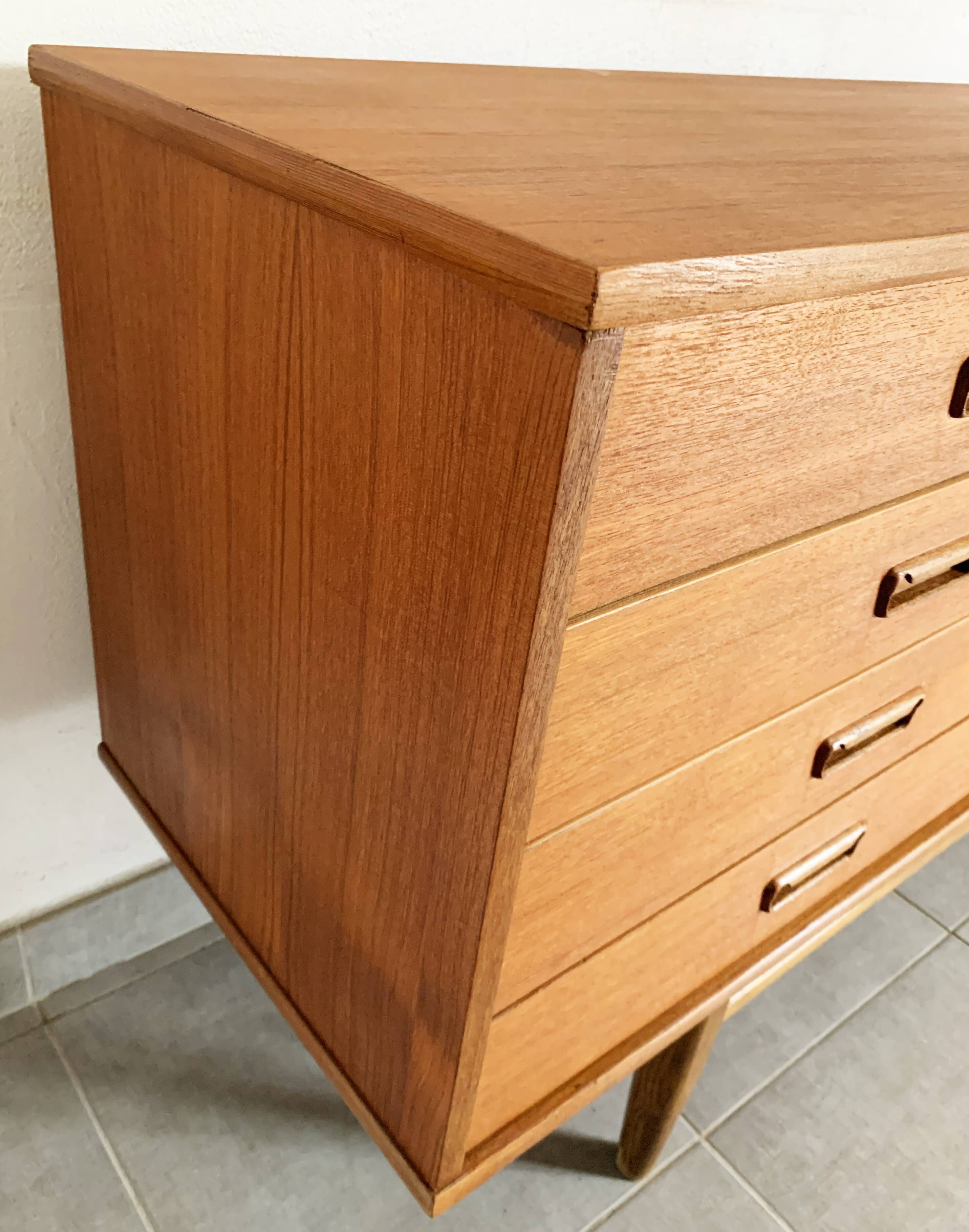 Vintage Scandinavian enfilade from the 60s in teak