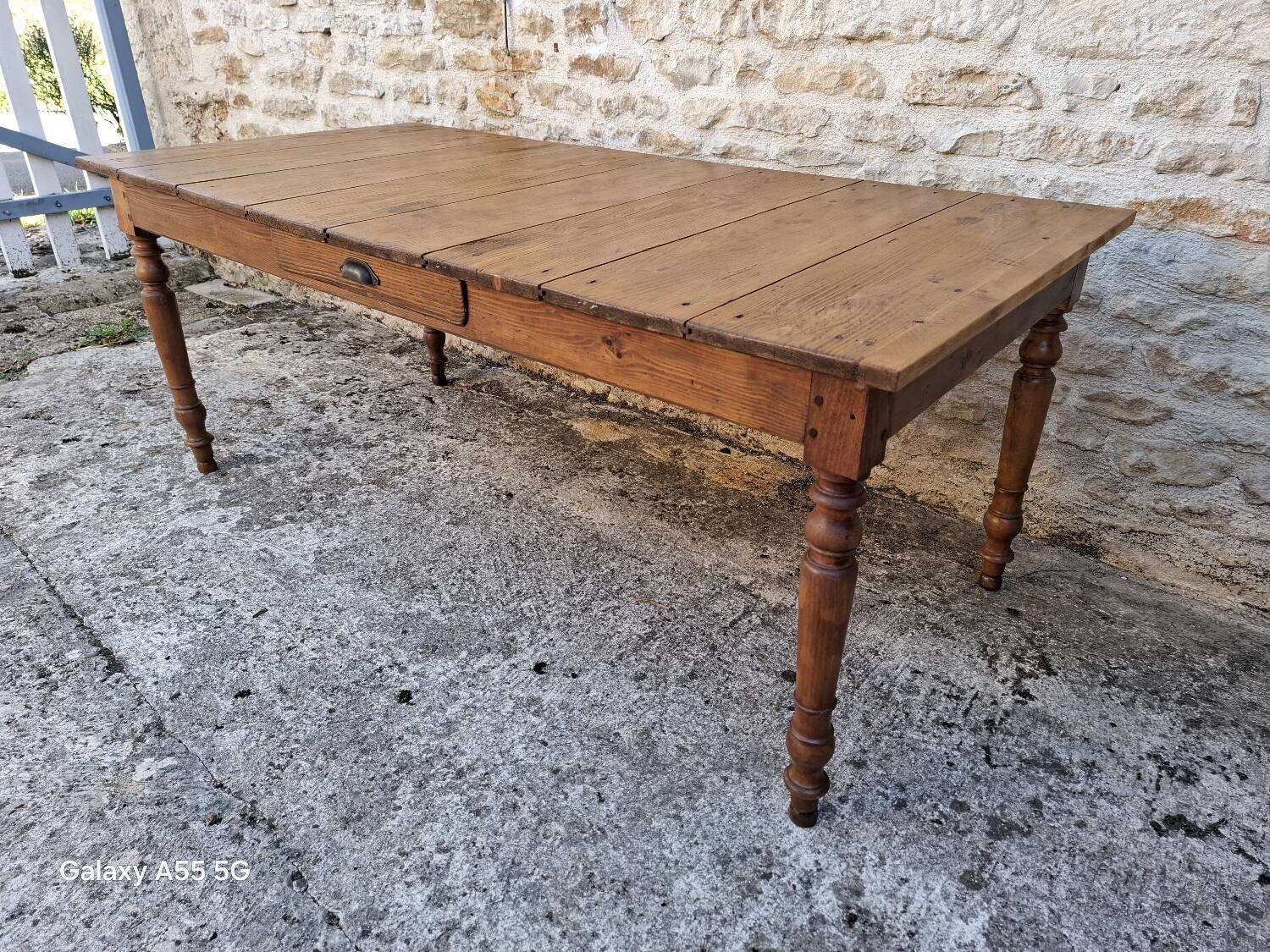 Extendable farmhouse table 285 x 86