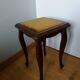 Tabouret bois et velours