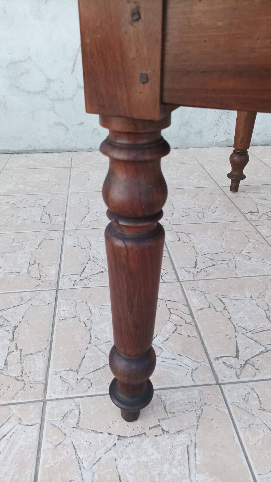 19th-century walnut table