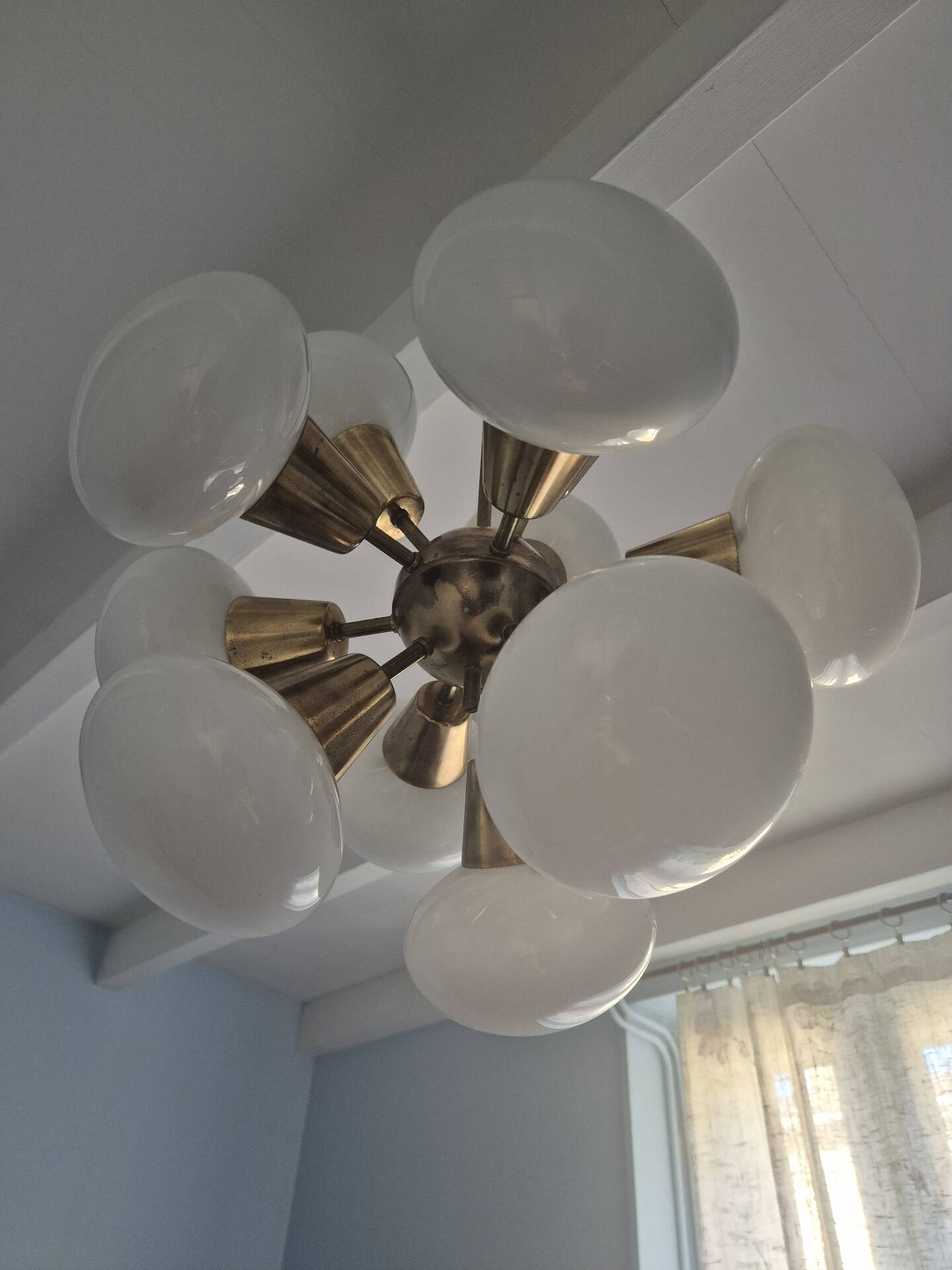 Sputnik Chandelier by Kamenecky Senov, Vintage Czechoslovak 1970s