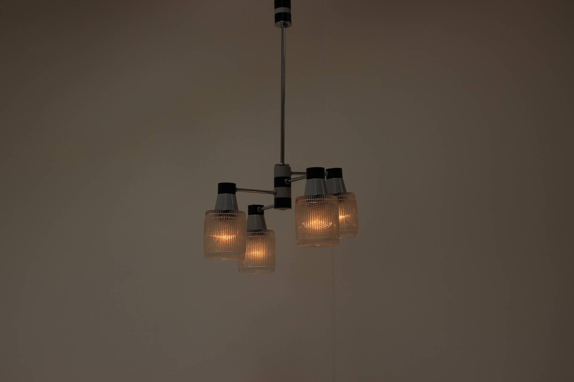 Midcentury Chandelier by Drukov, 1970's, Czechoslovakia