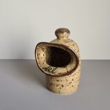 Pyrite stoneware pot