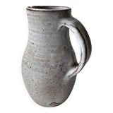 Glazed Ceramic Pitcher by Jeanne and Norbert Pierlot (Puisaye)