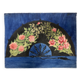 Watercolor with vintage fan