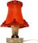 Art Deco stone table lamp, Czechoslovakia, 1930s