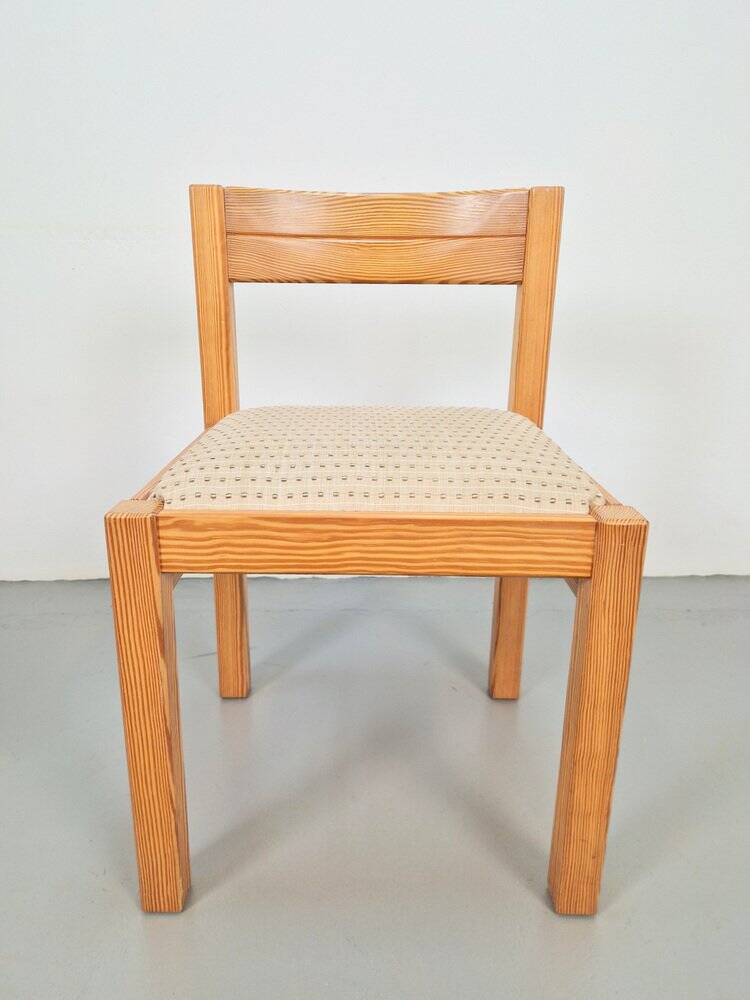 Vintage Pine Dining Chairs by Martin Visser for T Spectrum, 1960s, Set of 7