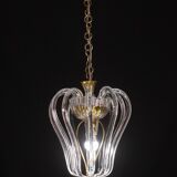 Lustre en verre de Murano attribué à Barovier e Toso, années 1950