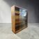 Vintage wooden display shelf/bookcase, shallow.