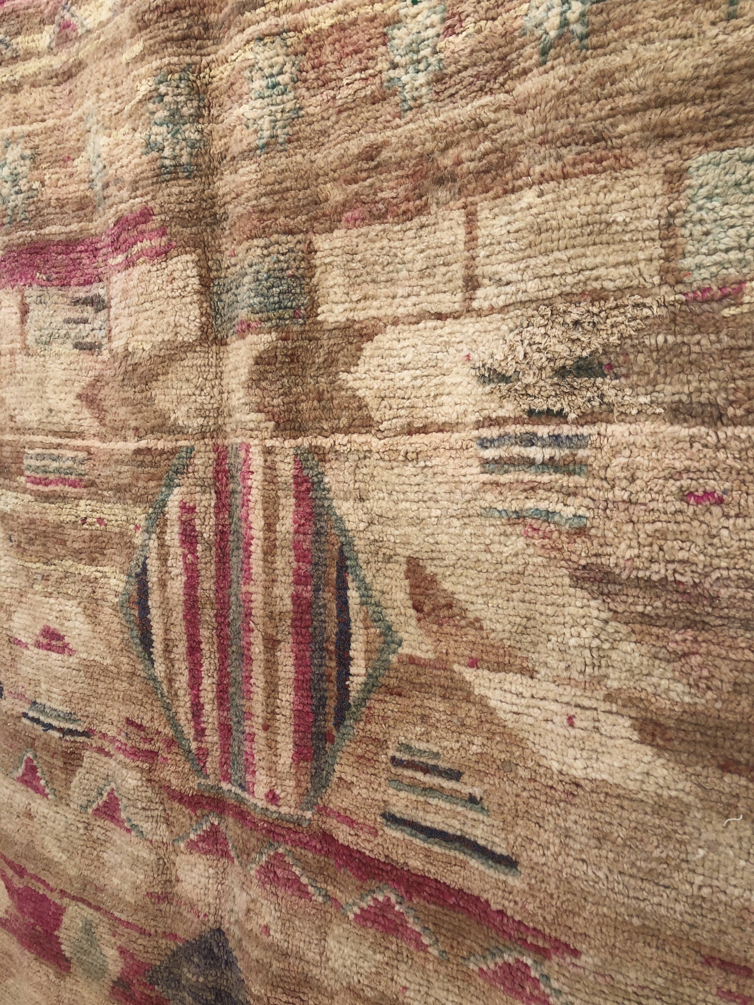 Moroccan Berber rug Boujaad past shades 2.32x1.55m