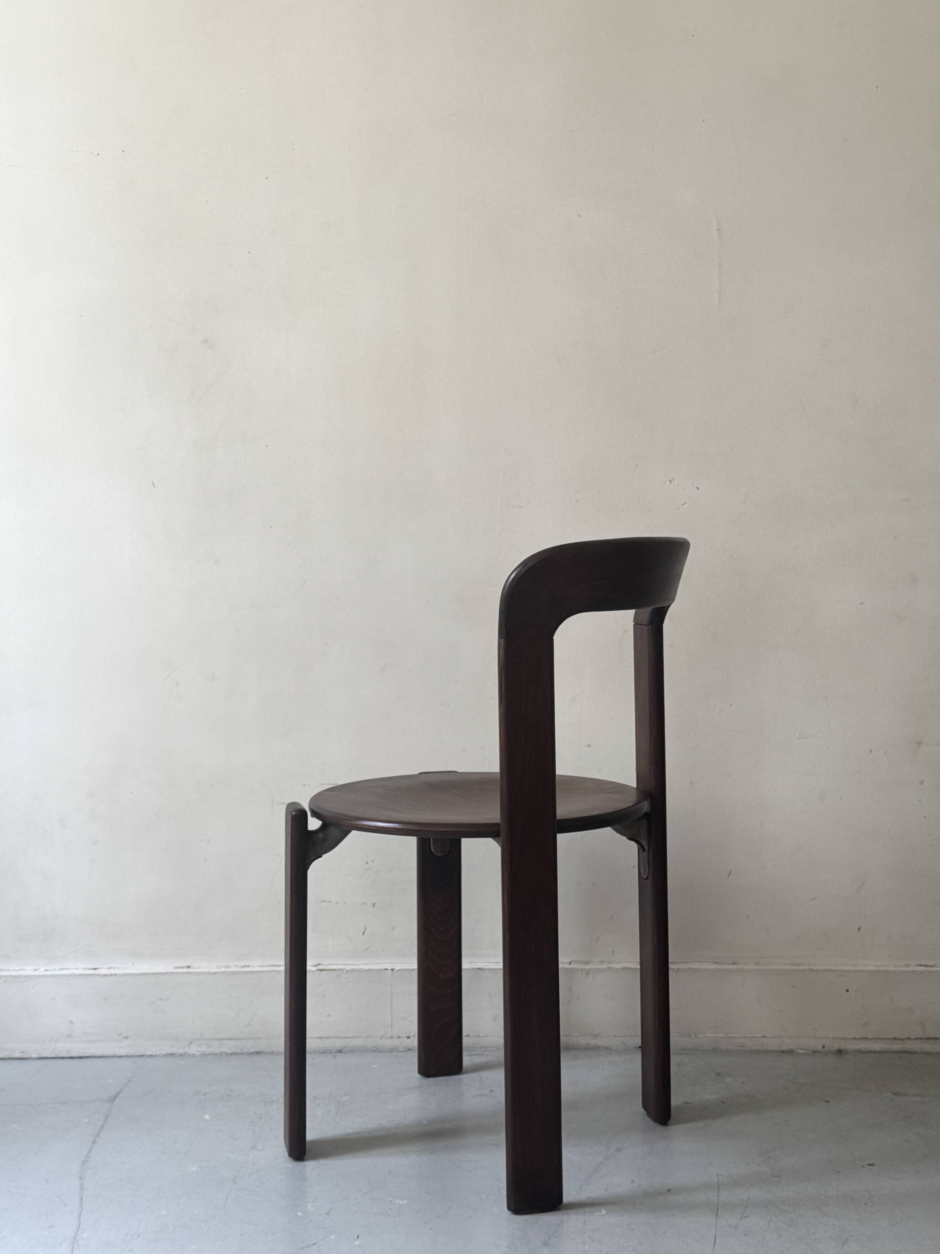 Chaise en bois de hêtre 3300 par Bruno Rey, Suisse 1970