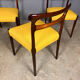 Newly upholstered Mid Century Vintage rosewood chairs